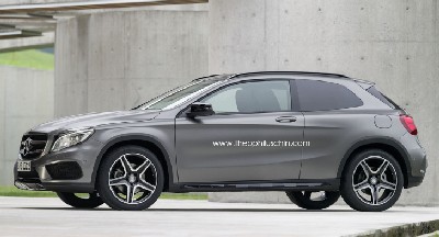 Mercedes-Benz GLA three-door coupe rendered by Theophilus Chin